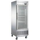 Dukers Appliance Co D28R-GS1 1-Section Reach-In Refrigerator w/ Glass Door, 1...