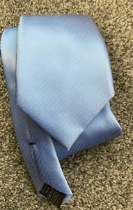 Next blau gestreifte elegante klassische formelle elegante Herrenkrawatte Polyester 3" breit 57" lang - Bild 1 von 2