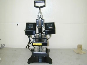 Mini Manual Hot Press 12 * 12cm Dual Meter Controlled Hot Stamping Machine - Picture 1 of 5