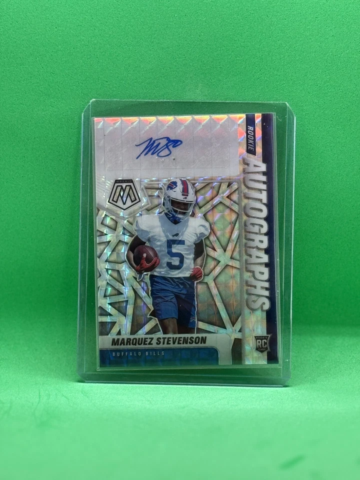 2021 Panini Mosaic Marquez Stevenson Auto Rc Mosaic Rookie Auto RA-93 Bills - Image 1 of 2