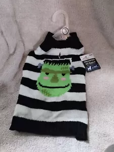 ¡Manera de celebrar! Disfraz de perro de Halloween suéter Frankenstein extra pequeño - Imagen 1 de 4