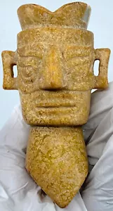 Ancient China Chinese HONGSHAN Sanxingdui JADE Head Figurine 3500-1150BC i119655 - Picture 1 of 6