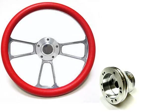Billete EZ-GO Polaris Ranger 14" y volante rojo incluye bocina y adaptador - Imagen 1 de 20