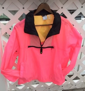Ocean Pacific Neon Windbreaker Sz Medium Vtg - Picture 1 of 7