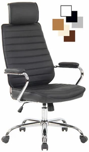 Bürostuhl Rako Echtleder Chefsessel Schreibtischstuhl drehbar Bürosessel Stuhl - Bild 1 von 7
