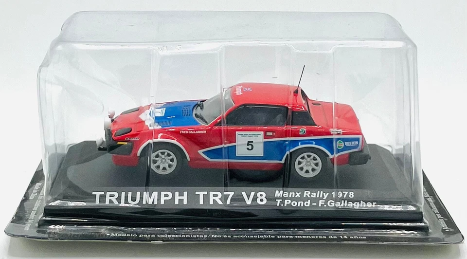 EBOND Modellino Triumph TR7 V8 Manx Rally 1978 T.Pond F.Gallagher - 1:43 - 0513 - Immagine 1 di 1