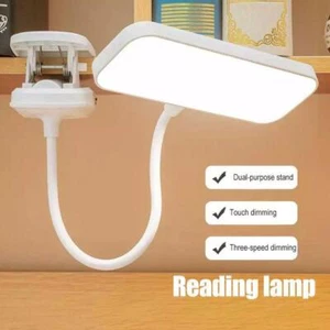 LED Klemmleuchte dimmbar Schreibtischlampe Leselampe flexibel USB Tisch-Lampe DE - Bild 1 von 13