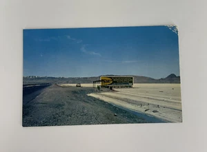 Postcard Bonneville Salt Flats World's Fastest Speedway Utah Chrome Unposted - Picture 1 of 2