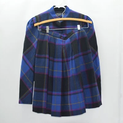 Vintage Patty Woodward Women Size 7/8 Multicolor Wool Two Piece Skirt Suit Set - Image 1 of 4