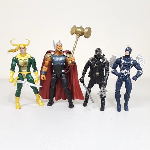 Marvel Legends Action Figures Ronin Loki Beta Ray Bill Black Bolt 6" Lot of 4 Cover