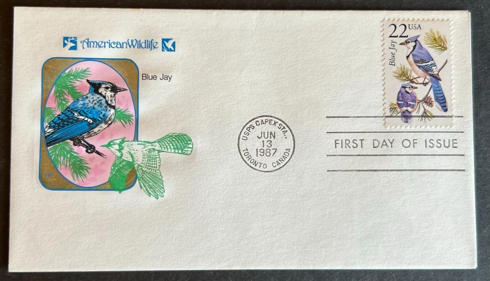 BLUE JAY#2318 JUN 13 1987 TORONTO CA FIRST DAY COVER (FDC) BX 3-2 - Image 1 of 1