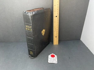 (CB-695) VINTAGE 1964 HEILIGE BIBEL KJV AMERIKANISCHE BIBELGESELLSCHAFT MP53 SERIE LEDER - Bild 1 von 22