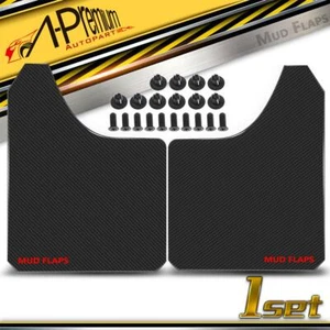 2x Black Universal Splash Guard Mud Flaps MudGuards for Dodge All Models Pickup - Picture 1 of 10
