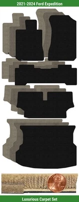 Juego de alfombrillas Lloyd Custom Luxe para Ford Expedition 2021-2024 (5 piezas) #LZL Foto 1 de 4
