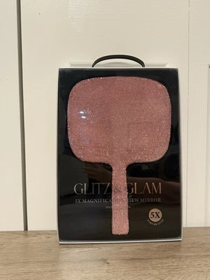 Espejo Estrás Rosa Brillo y Glamour Tiktok Viral Bling NUEVO Foto 1 de 2