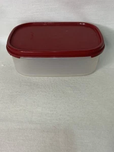 Tupperware Modular Mate- 1791-9 Red Oval 850ml Container - Free Postage - Picture 1 of 5