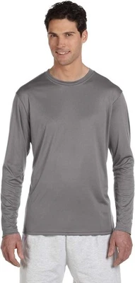 Champion CW26 Men's Double Dry Performance Long Sleeve Shirt Wicking Tee UPF 50+ - Image 1 of 3