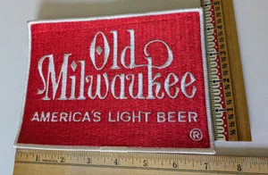Old Milwaukee Beer America's Light Beer Large Embroidered Patch 7" x 5" - Picture 1 of 3