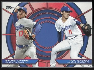 2025 Topps #DD-15 Shohei Ohtani / Roki Sasaki Dynamic Duos - Picture 1 of 2
