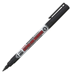uni-ball Super Ink Permanent Marker Pens. Black Felt Tip Pens for Art, Crafts, M - Picture 1 of 2