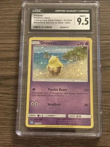 Drowzee Pokemon 2023 Blastoise & Suicune Ex Deck - Holo 11/34 CGC 9.5 Mint + - Picture 1 of 2
