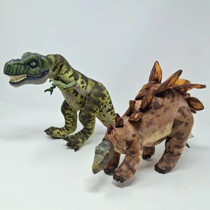 Jurassic Park The Lost World Plüsch T-Rex Stegosaurus Vinyl Kopf 1997 Dinosaurier - Bild 1 von 18