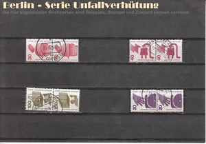 Berlin 1971 SATZ UNFALLVERHÜTUNG PAARE senkrecht gestempelt MiNr. 402-411 +453 - Bild 1 von 1