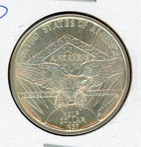 Medio dólar de plata del centenario de Arkansas 1937-D^^^UNC^^ - Imagen 1 de 3