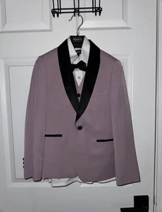 Kids “Black Tie” lavender suit size 10 in Boys - Picture 1 of 12