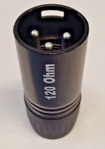 Rean 3 Pin Male XLR DMX Terminator plug DMX3M-TERM - Picture 1 of 3