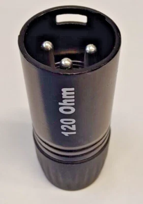 REAN Neutrik 3 pines macho XLR DMX Terminator enchufe DMX-Term-3P-macho