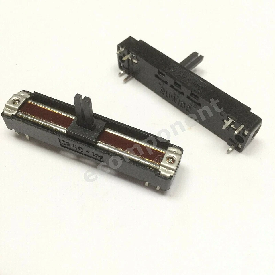potenziometro a slitta 25K b logaritmico mono ruwido (1 pezzo) - Bild 1 von 1