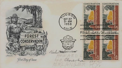 U.S. FIRST DAY COVER, FOREST CONSERV.  Scott # 1122   ( inventory # Z836 ) - Image 1 of 2