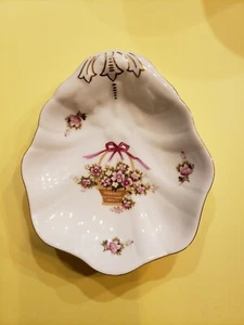 Vintage IW Riso Primavera Fiore Bouquet Trinket Piatto Sapone Gioielli Bordo Oro Giappone - Foto 1 di 4