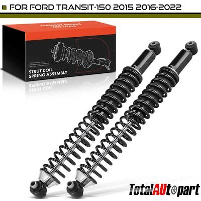 Conjunto de 2 piezas de puntal y resorte helicoidal para Ford Transit-150 2015 2016-2024 lado trasero Foto 1 de 4