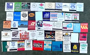 50 RANDOM VINTAGE MATCHBOOKS All Unstruck Matches except 5 * NO DUPLICATES! * - Picture 1 of 7