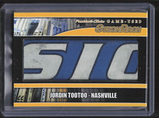 2021 President's Choice StickRack Jordin Tootoo Game Used Stick Relic /10