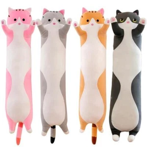 19.5in 50cm Cute Cat Plush Toy, Long Sleeping Pillow, Squishy Animal Plushie Gif - Picture 1 of 30