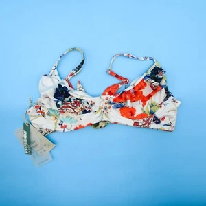 Maaji White Multi Floral Large Underwired Push-up Swim Bikini Top Swimsuit New - Picture 1 of 6