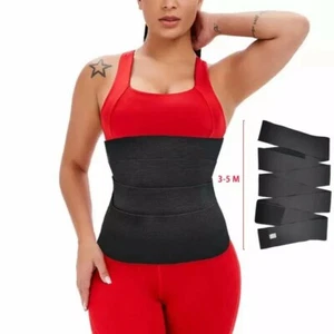 Snatch Me Up Bandage Wrap Lumbar Waist Support Sauna Body Shaper Belt Trimmer 5M - Picture 1 of 7