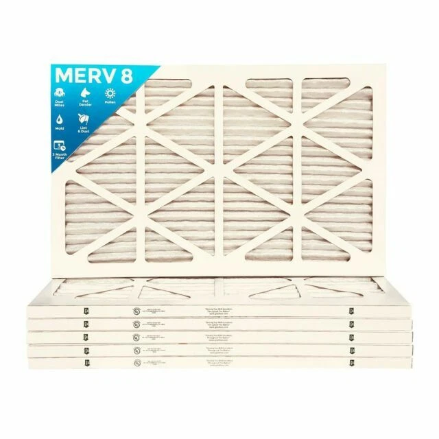 Filters Delivered 16x25x1 MERV 8 Pleated AC Furnace Air Filter - 6 Pack
