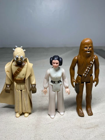 Chewbacca Princess Leia Tusken Raider Lot Star Wars 1977 Kenner Action Figure Cover