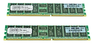 HP 1GB (2 X 512MB) ECC PC2100 DDR SDRAM MEMORY KIT 300679-B21 LOT OF 5 KIT - Picture 1 of 3