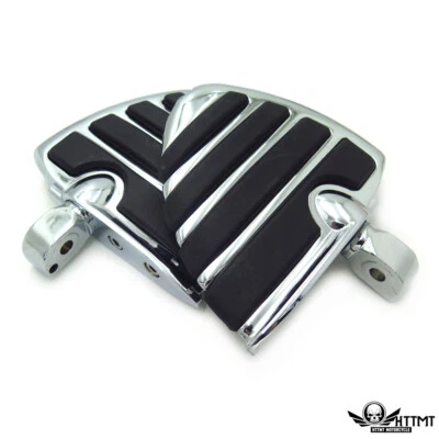 Mini tablas de piso de ala cromada con adaptadores para Suzuki Marauder 800 1997-2004 (traseras Foto 1 de 4