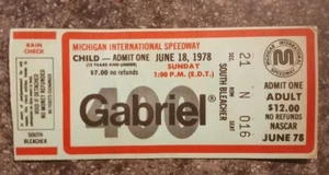 Nascar Michigan Inter. Speedway 1978 Gabriel 400 Ticket Stub David Pearson Win - Picture 1 of 2