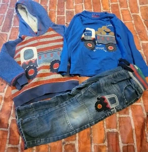 Next Direct Boys Construction Digger Set Sz 3/4 3 4 - Picture 1 of 2
