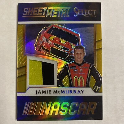 2017 Panini Select Sheet Metal Relic Jamie McMurray Gold 5/10 AD - Image 1 of 2