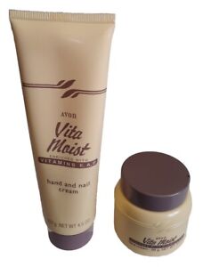 Avon VITA MOIST   1 -  Hand & Nail Cream 4.5 oz / 1 - Face Cream 3.5 oz  NOS 