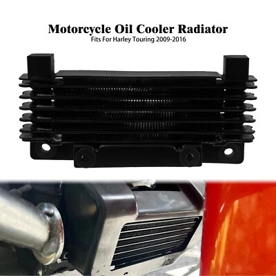 Motorcycle Oil Cooler Radiator Fit For Harley Touring Road Glide FLTR 2009 - 16 - Image 1 of 4