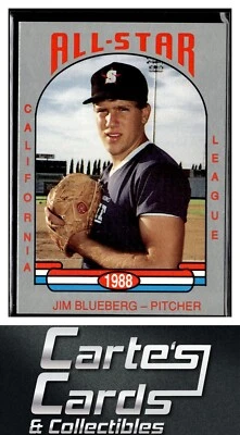 Jim Blueberg 1988 Cal League All-Stars #30  San Bernardino Spirit - Image 1 of 2